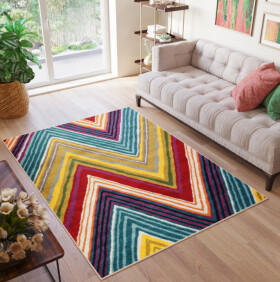 DumDekorace Designový koberec s geometrickým vzorem SALSA Šírka: 140 cm | Dĺžka: 190 cm