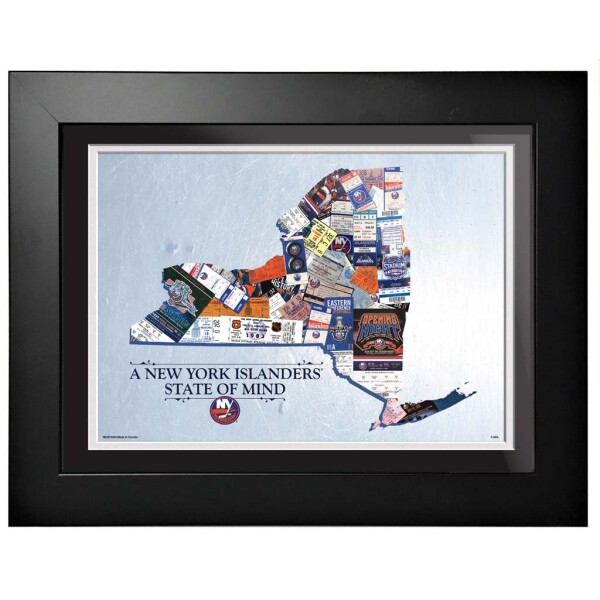 Mustang Obraz v rámu New York Islanders NHL 12x16 State of Mind