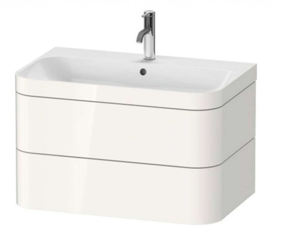 DURAVIT - Happy D.2 Plus Skříňka s umyvadlem 48x78x49 cm, 2 zásuvky, bílá vysoký lesk HP4637O2222