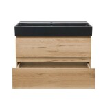 Koupelnová skříňka 2 zásuvková s umyvadlem SAT B-Way 99x50x45 cm dub mat BWAY2100OAKU2BB BWAY2100OAKU2BB
