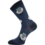 VOXX Ponožky dětské slabé z merino VLNĚNKA s ionty stříbra JEANS 35-38 126514