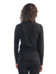 Dámské merino tričko s dlouhým rukávem ICEBREAKER Wmns 200 Oasis LS Crewe, Black velikost: XXL