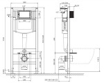 CERSANIT - Set C14 AQUA 50 MECH QF MZ CITY OVAL CO DUR WO ŁW S701-794