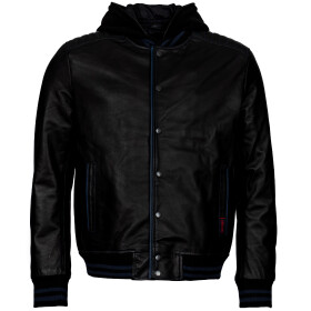 Pánská Kožená Bunda Blue Pearl Brixton Černá Velikost: 6XL