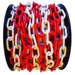 STREND PRO 432014 Řetez plastový, 6mm, bal. 25m, červeno-bílý