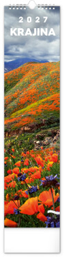 Kalendář 2027 nástěnný: Krajina, 12 x 48 cm