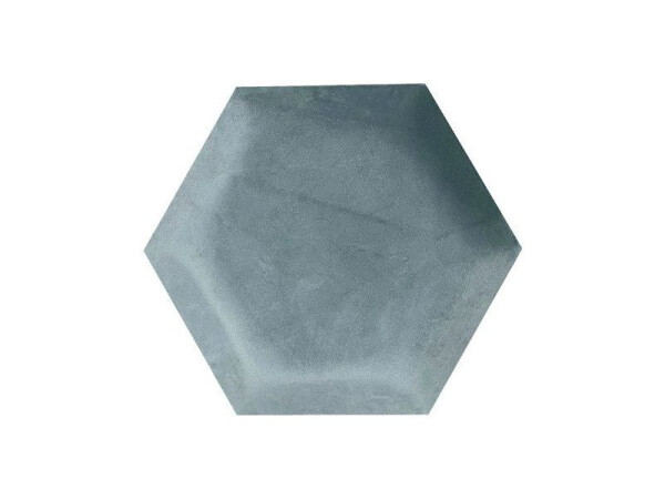 Čalouněný nástěnný panel Riwiera, Hexagon 6×15 cm (světle zelená, kód barvy 34)