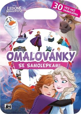 Ledové království Omalovánky se samolepkami,