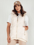 Dámská prošívaná vesta COLINE bílá FashionStreet TY4114 M