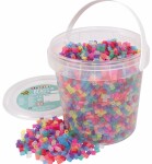 Zažehlovací korálky se třpytkami, kbelík - 5000 ks