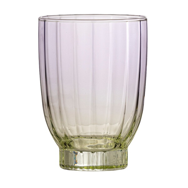 Bloomingville Sklenice na vodu Nicoline 330 ml fialovo-zelená, sklo