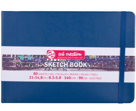 Talens Art Creation Sketch Book skicák námořnická modrá 21x14,8 cm