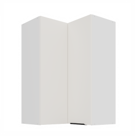 Horní rohová skříňka Aria 60x60 GN-90 2F (90°) Barva korpusu: Bílá, Barva dvířek: WH - Crystal white AFM