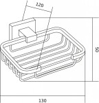 MEXEN - Arno drátěná mýdlenka, chrom 7020751-00