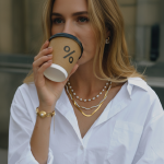 ELENYS Seline – pozlacený náhrdelník 18K žluté zlato Délka: 44+5 cm / max. 49 cm