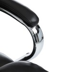 Kancelářské křeslo, houpací mechanismus, černá ekokůže, KA-F1385 BK