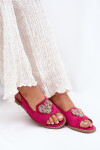 Dámské sandály s ozdobným srdcem S.Barski KV27-018 Fuchsie 37