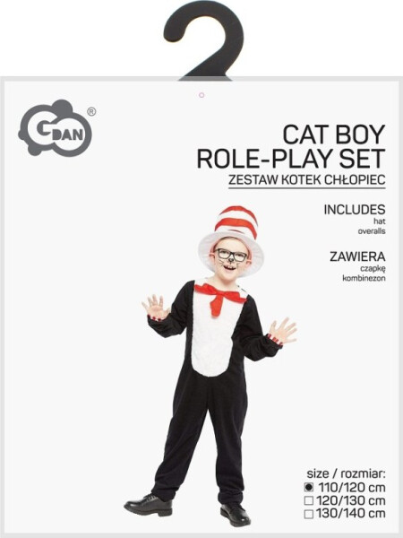 Kostým Černý kocour klučičí 110/120 cm