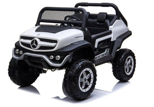 Mamido Dětské elektrické autíčko Mercedes Unimog 4x4 bílé