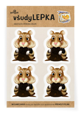 VšudyLEPKA vel. 1 -020 - Křeček 4x