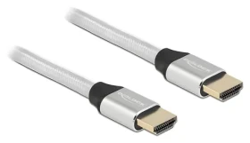 DeLock HDMI UHS kabel / 8K 60Hz / 48 Gbps / 0,5 m / stříbrný (85365)