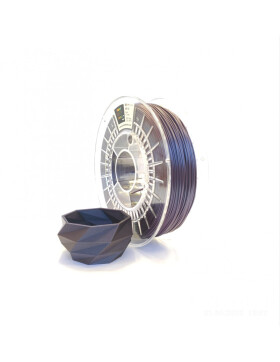 PETG filament BICOLOR METALLIC 1,75 mm VIOLET SILVER Print With Smile 0,75 kg