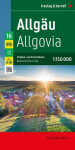 Allgäu 1:150.000 automapa rekreační mapa