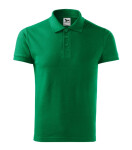 Cotton Heavy polokošile pánská středně zelená 3XL