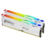 Kingston Fury Beast White RGB 32GB (2x 16GB) DDR5 6400MHz / CL32 / DIMM / 1.4V / Non-ECC / XMP 3.0 (KF564C32BWAK2-32)