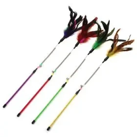 I Love Pets Mávátko s peřím na pružině / Hračka pro kočky / 60 cm (8592644122801)