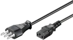 MicroConnect Power Cord Italy typ L - C13 5m černá / Napájecí kabel / 250 V / 10 A (PE100450)