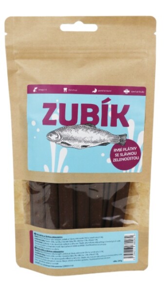 Jopopet ZUBÍK Rybí plátky se slávkou zelenoústou 200g