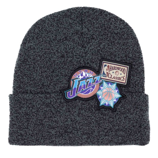 Mitchell & Ness Pánská zimní čepice Utah Jazz NBA XL Logo Patch Beanie