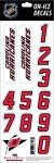 Sport Star Samolepky na helmu Carolina Hurricanes Decals White Retro