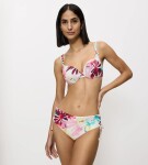 Dámské plavkové kalhotky Summer Fleur Midi X - TRIUMPH kombinace temně růžové (M020) 0042