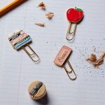 Rifle Paper Co. Kancelářská sponka Schoolhouse – set 3 ks, multi barva, kov