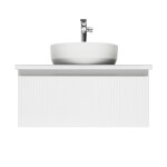 Koupelnová skříňka s umyvadlem a baterií SAT Evolution 78x30x44,8 cm bílá mat SATEVO80WMDBUB SATEVO80WMDBUB