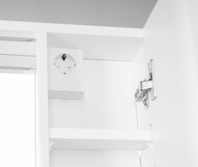 AQUALINE - ZOJA/KERAMIA FRESH STRIP galerka s LED osvětlením, 60x60x14cm, pravá, bílá 45022S