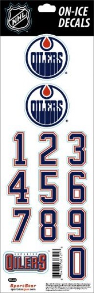 Sport Star Samolepky na Helmu Edmonton Oilers NHL Decals