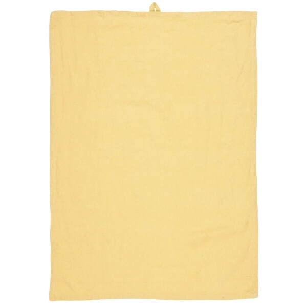 IB LAURSEN Utěrka Freja Soft yellow 50 x 70 cm, žlutá barva, textil