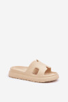 Pěnové Pantofle S Výřezem Béžové Neladith 36/37
