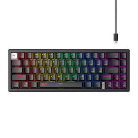 Havit KB874L RGB černá / Herní klávesnice / membránová / USB / US layout (KB874L)