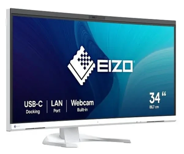34" Eizo EV3450XC bílá / Monitor / IPS / UWQHD+ / prohnutý / webkamera / USB-C 94W (EV3450XC-WT)