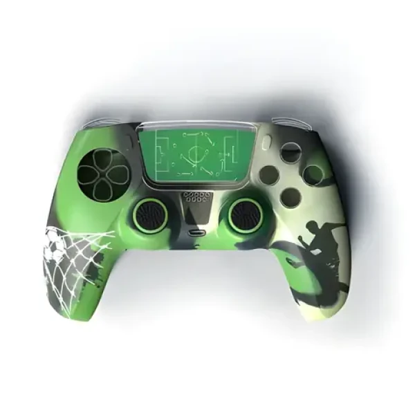 URage PS5 Accessory Pack 6in1 Soccer / Sada příslušenství pro ovladač PS5 / ochranný kryt / nástavce páček