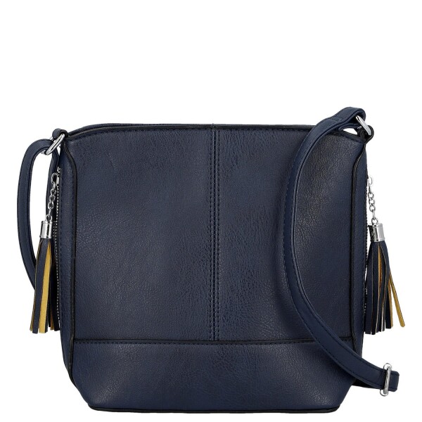 Trendy dámská koženková crossbody kabelka Lída, modrá