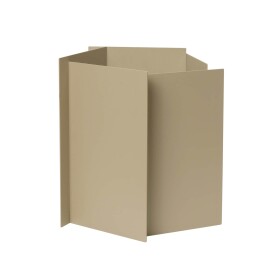 Ferm Living Kovový květináč Fragma Cashmere Small, béžová barva, kov