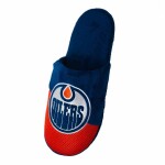 FOCO Pánské pantofle Edmonton Oilers Team Logo Staycation Slipper Velikost: EU