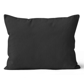 Mikroplyšový povlak na polštář 50x70 cm Černý