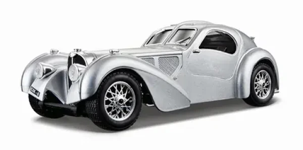 Bburago Buggati Atlantic stříbrná