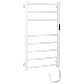 CERANO Elektrický sušák ručníků Luca, s displejem - 128 W - bílá lesklá - 860x550 mm